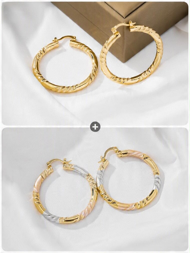Pendientes Serena de Aro Entrelazado
