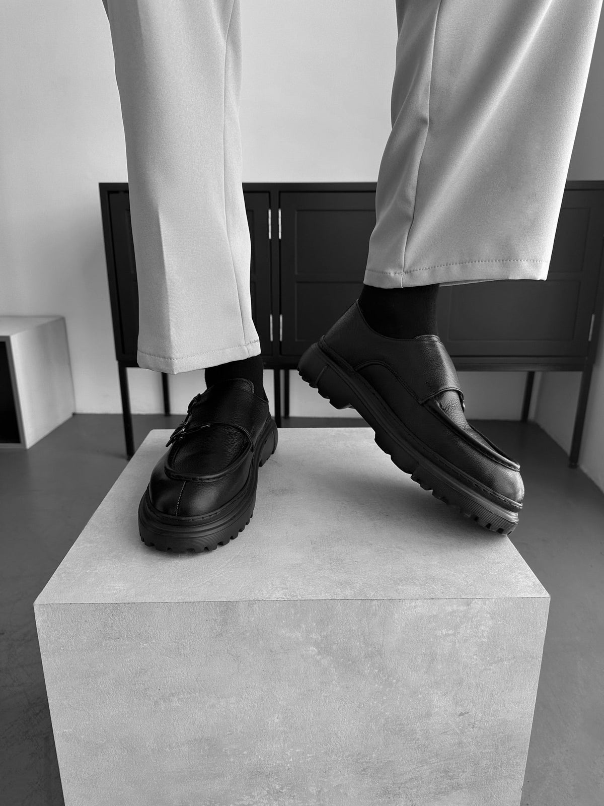 Zapato Clásico de Cuero - Negro