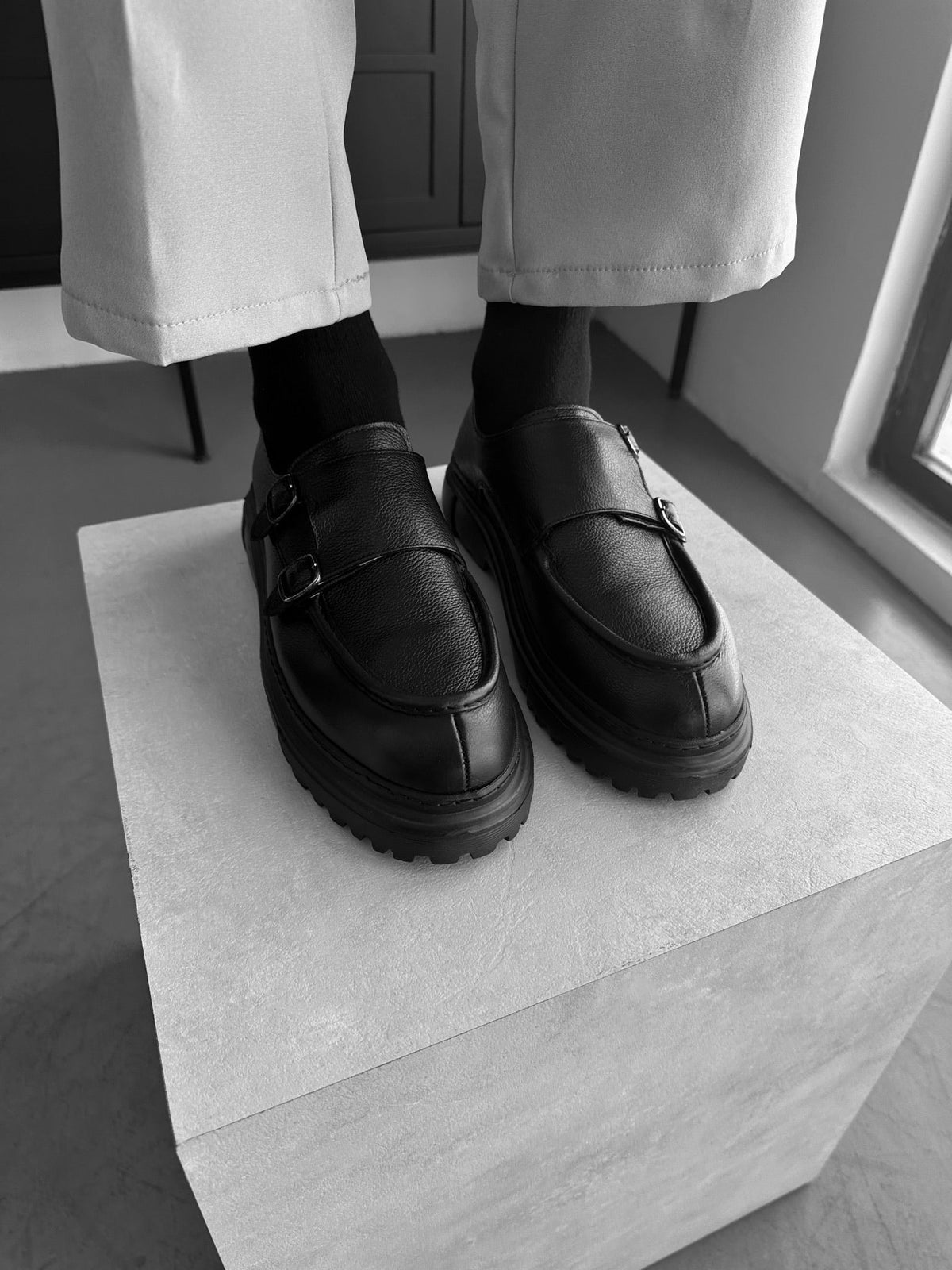 Zapato Clásico de Cuero - Negro