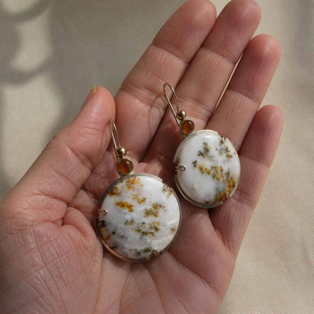 Pendientes Colgantes de Jade Celestial