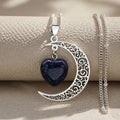 Collar Corazón Luna de Medianoche