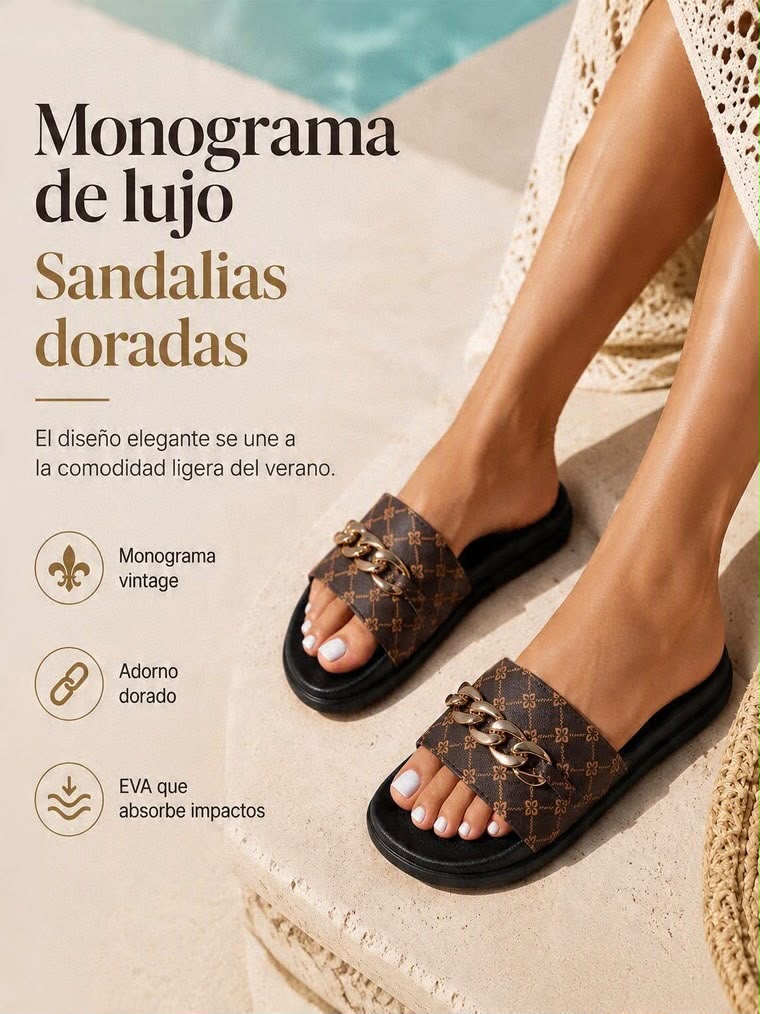 Sandalias Nara con Cadena Metálica