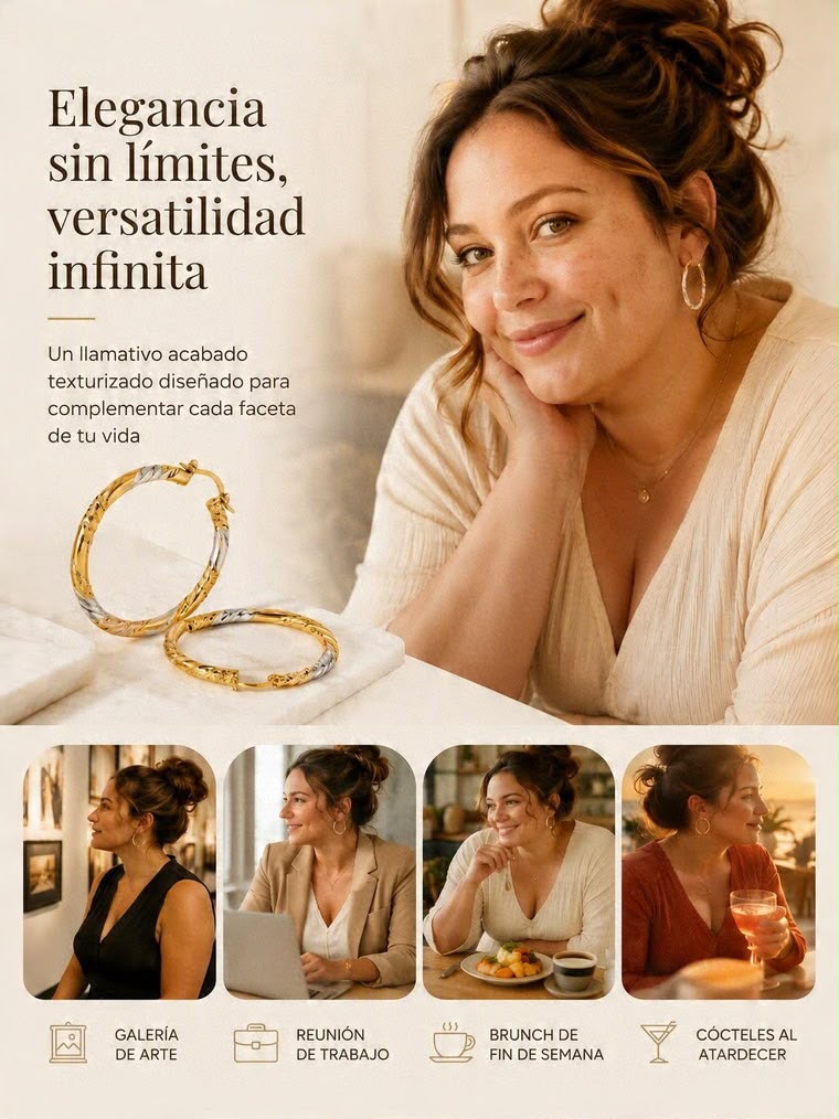 Pendientes Serena de Aro Entrelazado