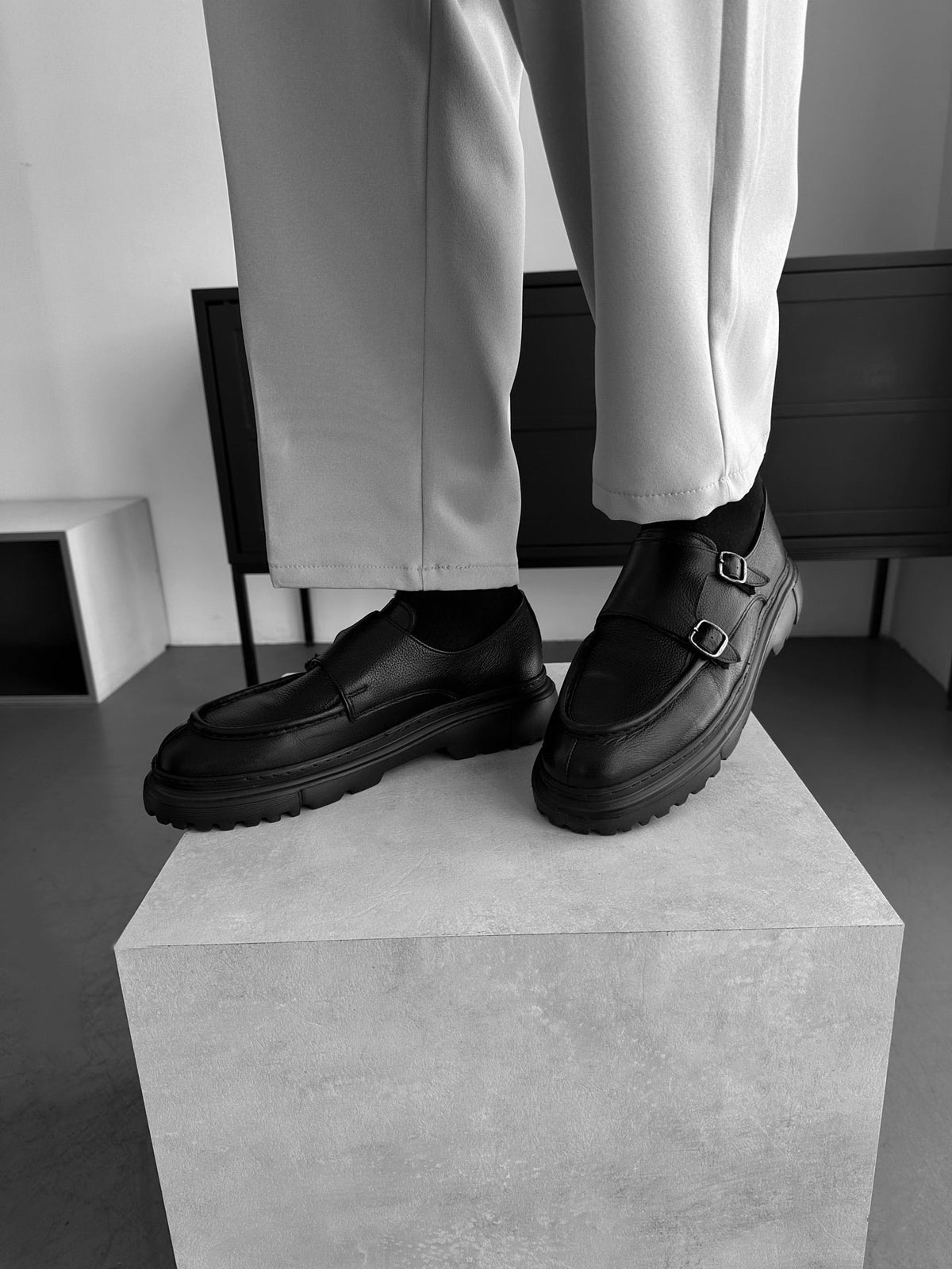 Zapato Clásico de Cuero - Negro
