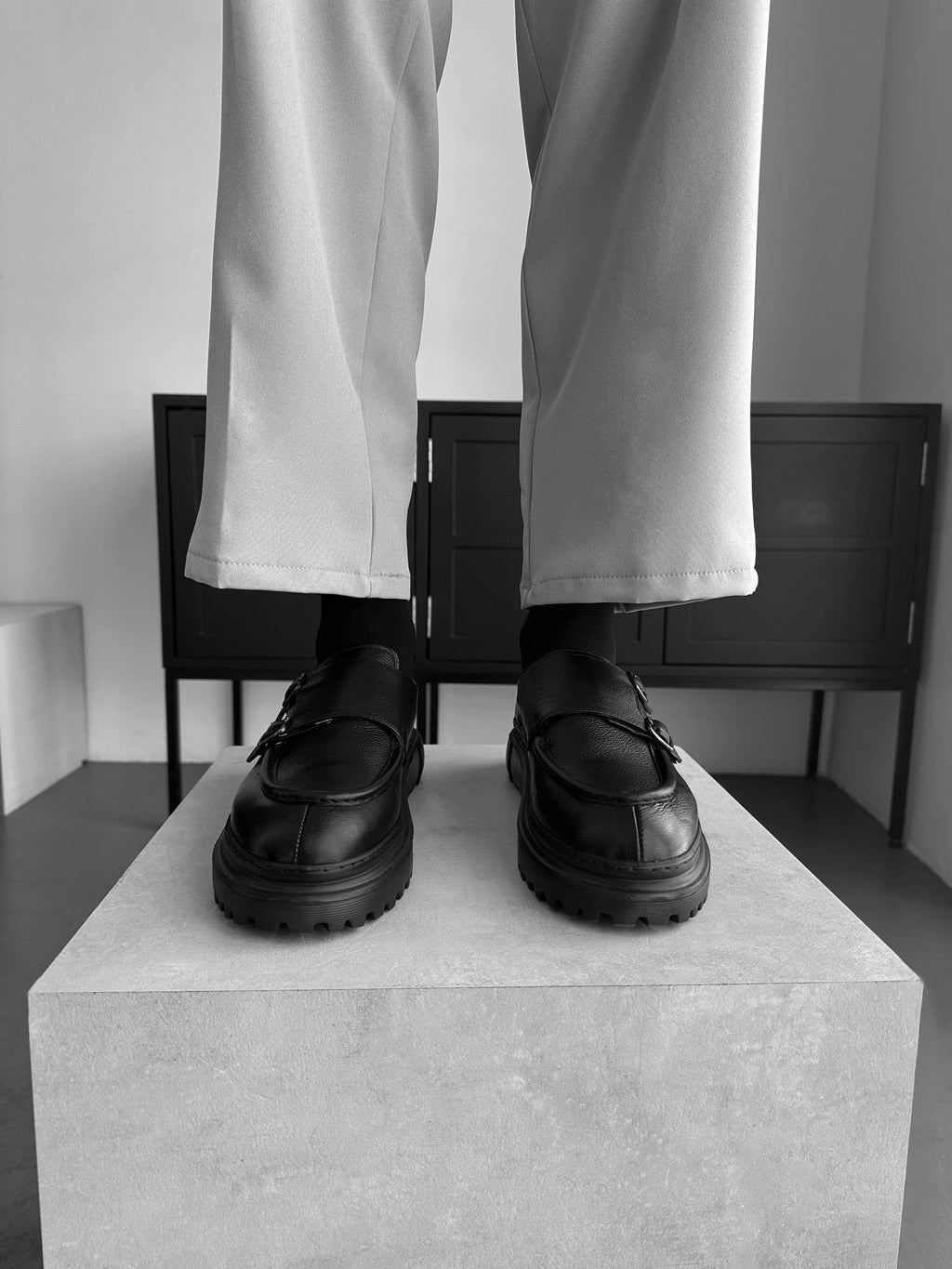 Zapato Clásico de Cuero - Negro