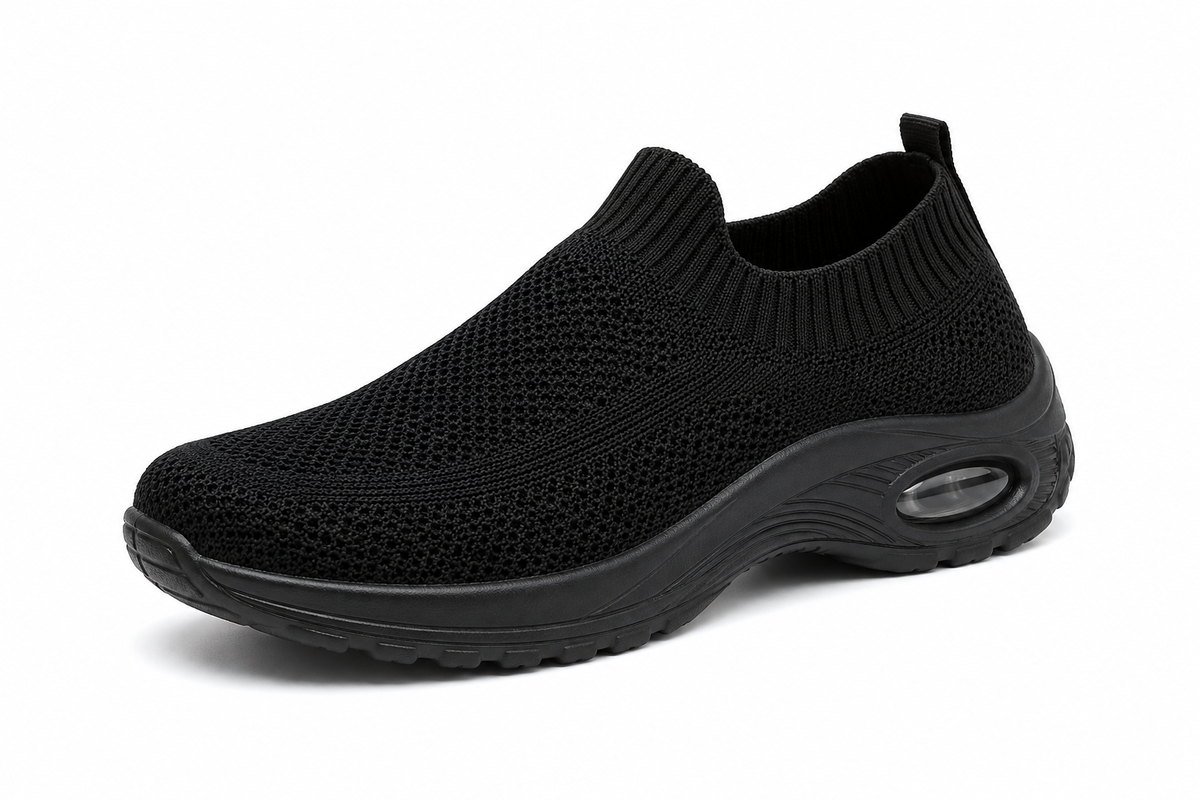 Emil | Zapatillas deportivas negras de tejido transpirable