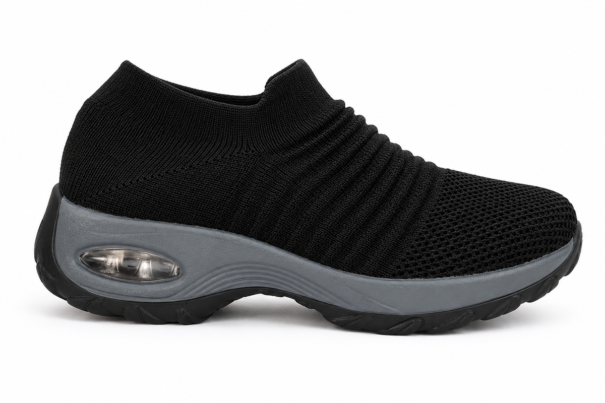 Emil | Zapatillas deportivas negras de tejido transpirable