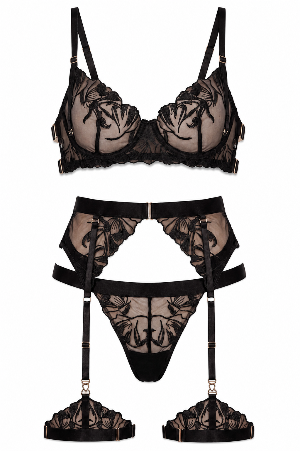 Luna | Conjunto Lencería Floral