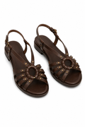 Brigitte | Sandalias elegantes con tiras decorativas