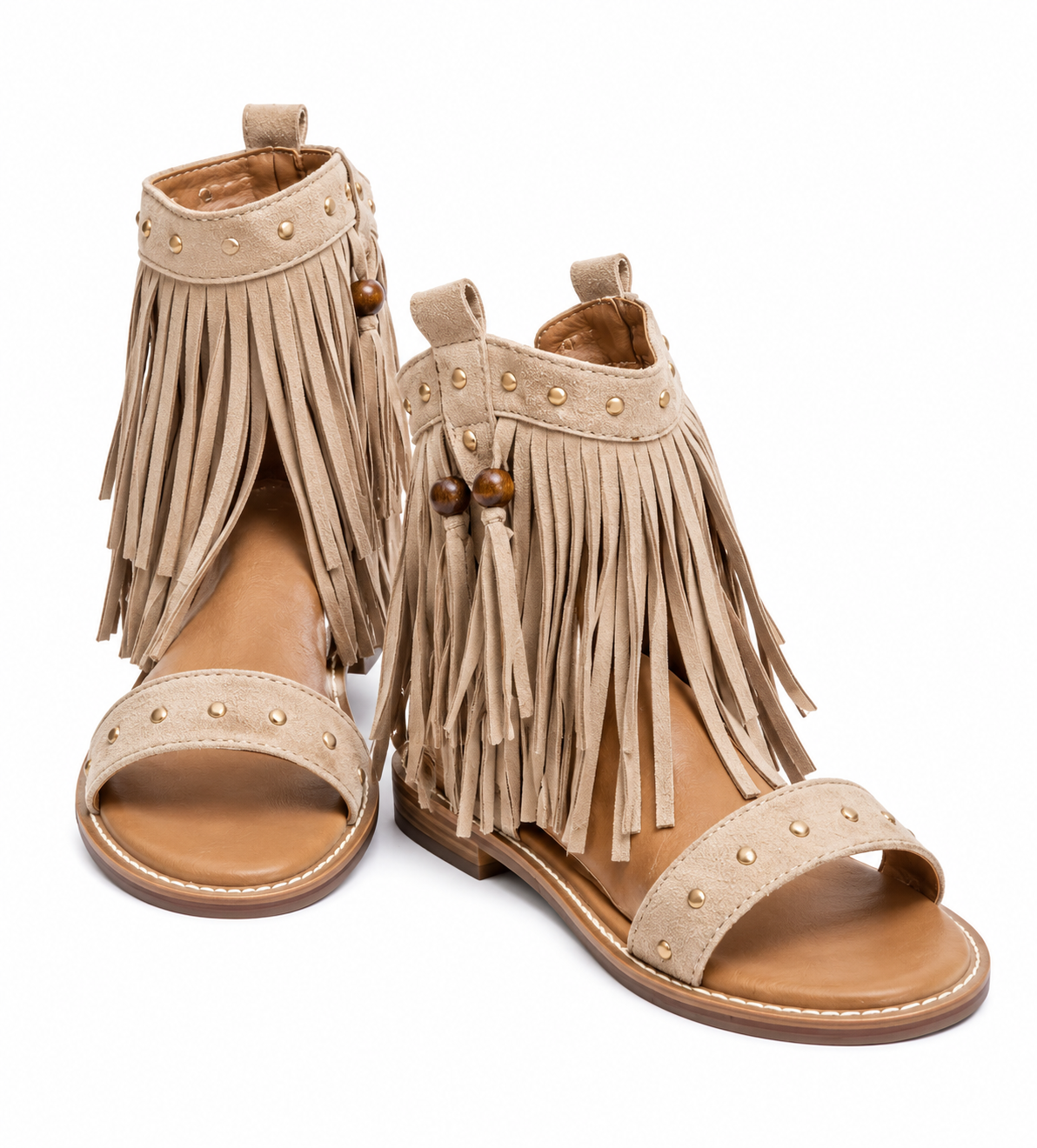 Ceci | Sandalias Bohemias con Flecos y Tachas