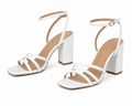 Yisel | Sandalias de Tacón con Tiras Cruzadas