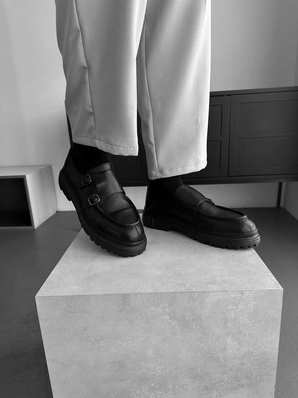 Zapato Clásico de Cuero - Negro