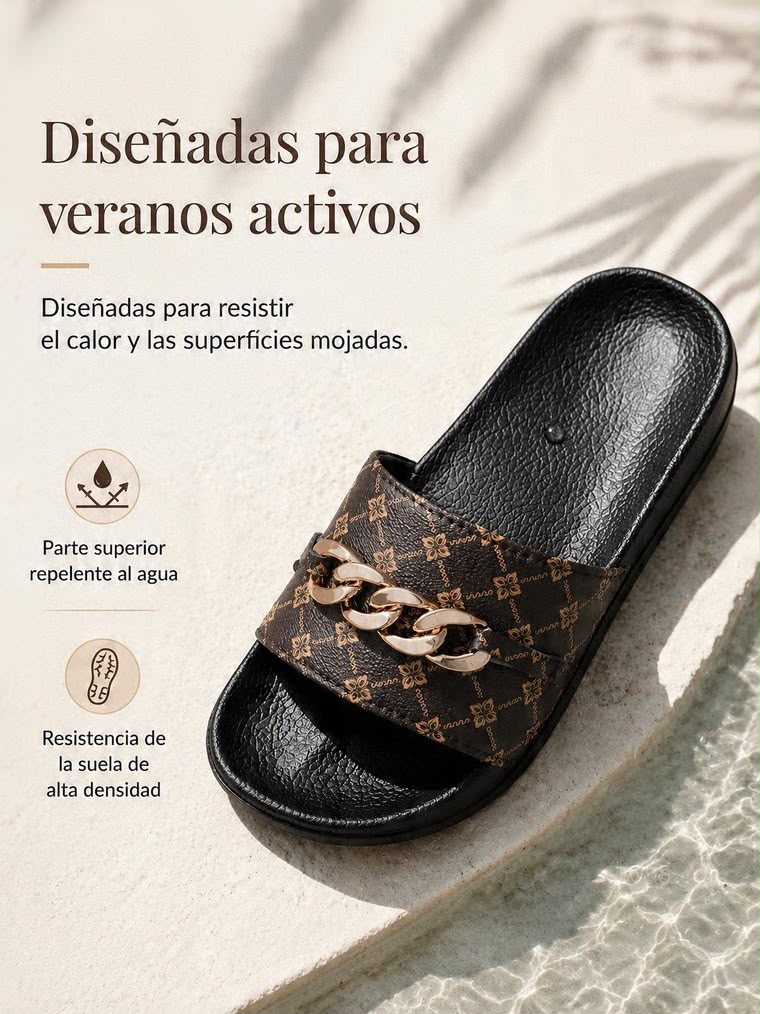 Sandalias Nara con Cadena Metálica