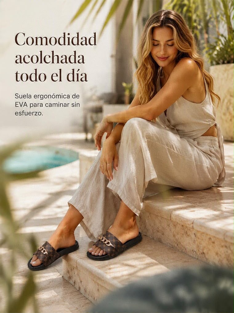 Sandalias Nara con Cadena Metálica
