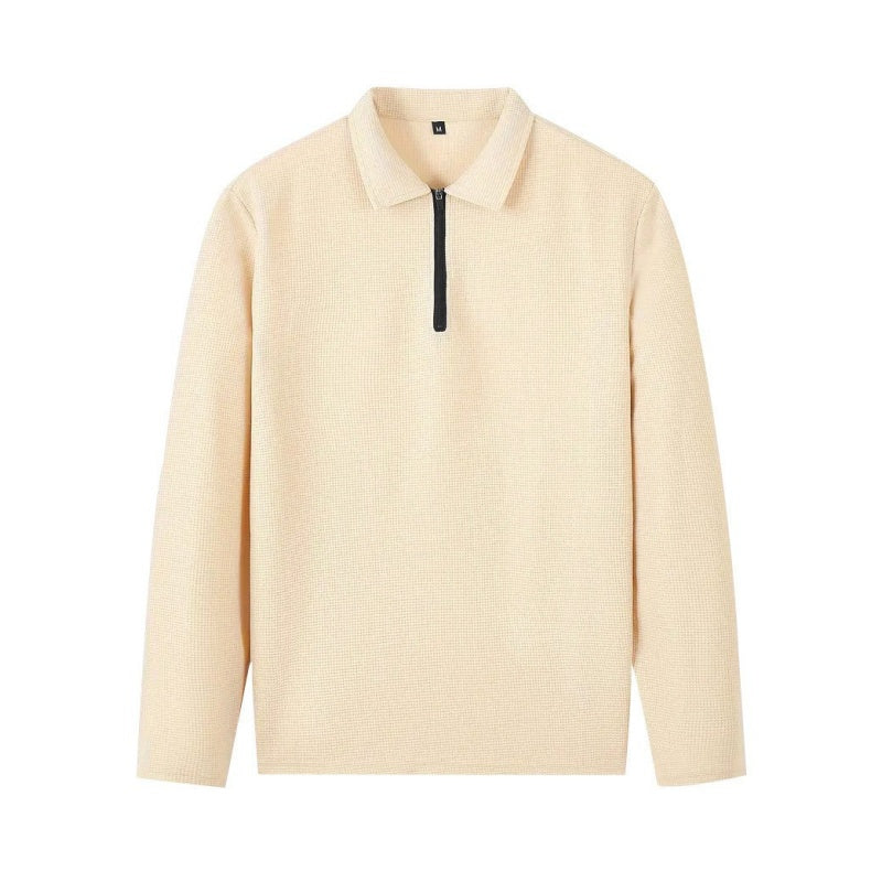 Conjunto de hombre de punto waffle: sudadera y pantalón de pierna recta