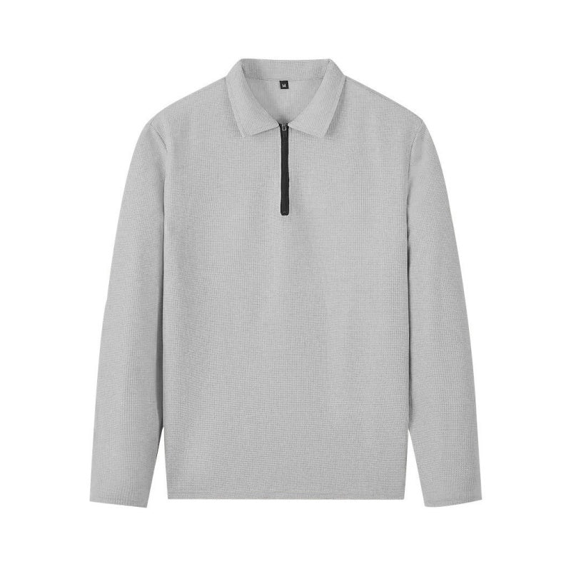 Conjunto de hombre de punto waffle: sudadera y pantalón de pierna recta