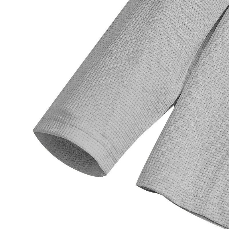 Conjunto de hombre de punto waffle: sudadera y pantalón de pierna recta